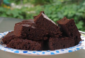 Delish Moosewood Brownies; see link to recipe below