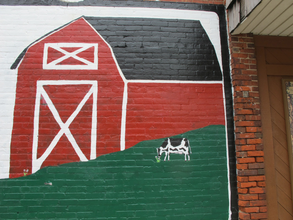 A mural in beautiful downtown Elsie