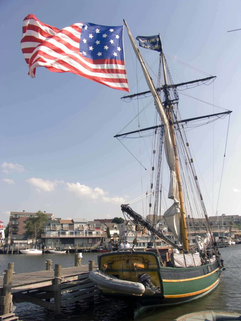 The replica tall ship Friends Good Will at the Michigan Maritime Museum, South Haven