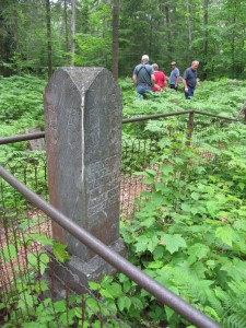 Members of the Williams family and other settlers rest at the cemetery
