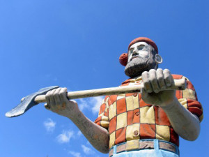 Meet legendary woodsman Paul Bunyan in Manistique