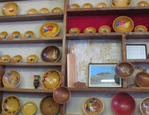 Examples of the vintage household goods at Munising Wood Products 