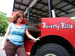 Shelby Olson, granddaughter of Mac Wood, and one of the Dune Scooters