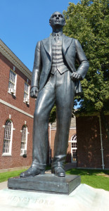 Henry Ford on the grounds of his namesake complex in Dearborn