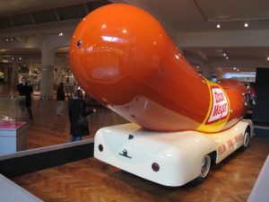 The Oscar Meyer Weinermobile is a hot photo op at The Henry Ford Museum, Dearborn