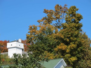 Fort Mackinac tower overlooks the town