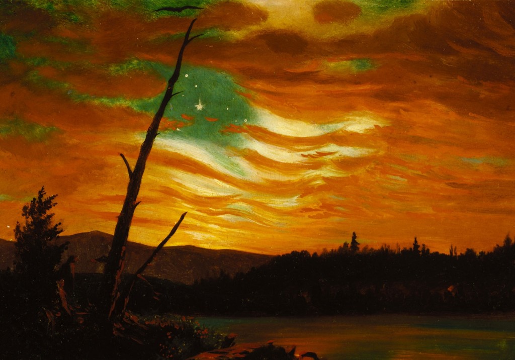 "Our Banner in the Sky" by Frederic Church is one of about 100 items in the Newberry Library's new exhibit