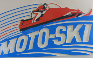 A vintage sled at Top of the Lake Snowmobile Museum