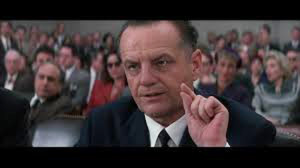 Jack Nicholson portrays Jimmy Hoffa in the 1992 movie about the labor leader.